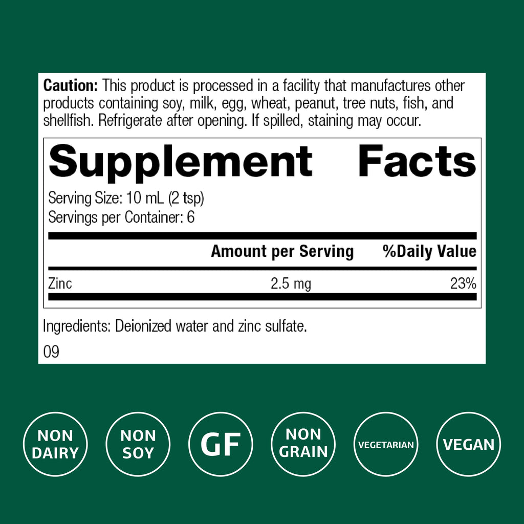 Standard Process Zinc Test Supplement - 2 fl oz - image 2