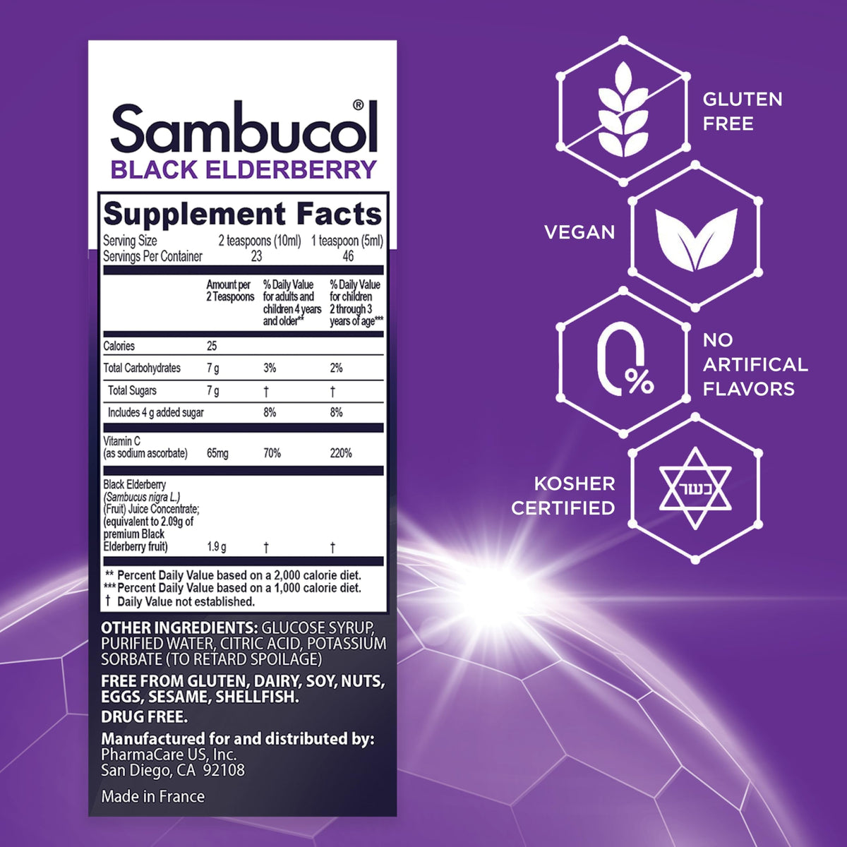Sambucol Black Elderberry Syrup for Kids - 8 Fl Oz (2 Pack) - image 3