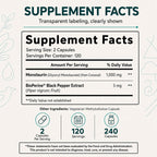 Eleva Nutrition Monolaurin 1000mg Capsules with BioPerine - 240 Count - image 4