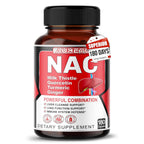 AUMETO Complete NAC 9-in-1 with Milk Thistle & Quercetin - 180 Capsules