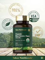 Carlyle Chlorella Organic Blue Green Algae Tablets - 200 Count - image 6