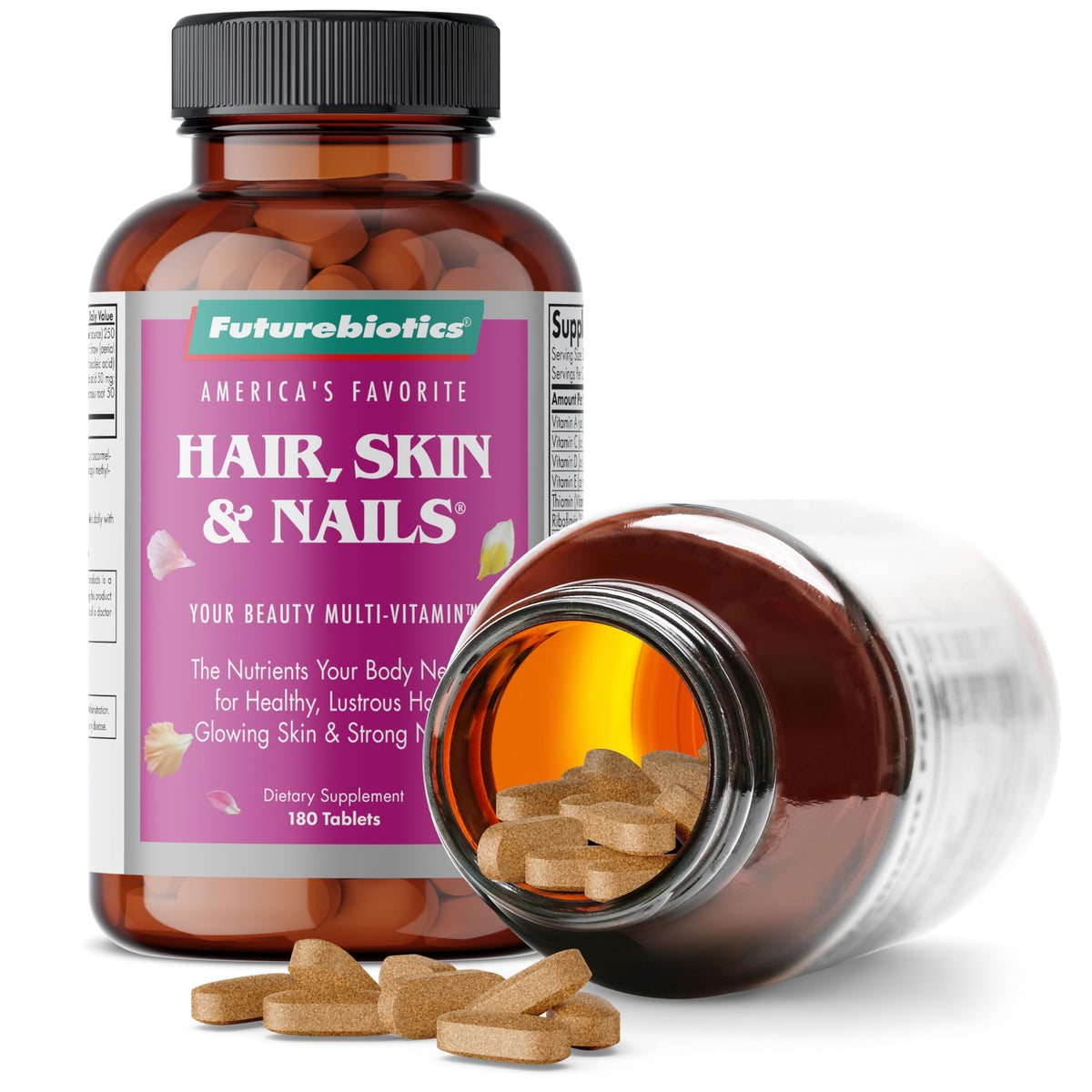 Futurebiotics Hair, Skin & Nails Beauty Multivitamin - 180 Tablets - image 6