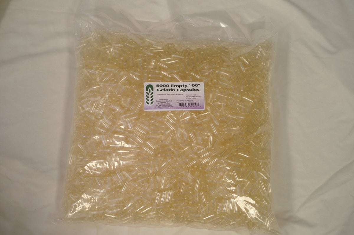 Capsule Connection Empty Gelatin Capsules Size 00 - 5000 Count