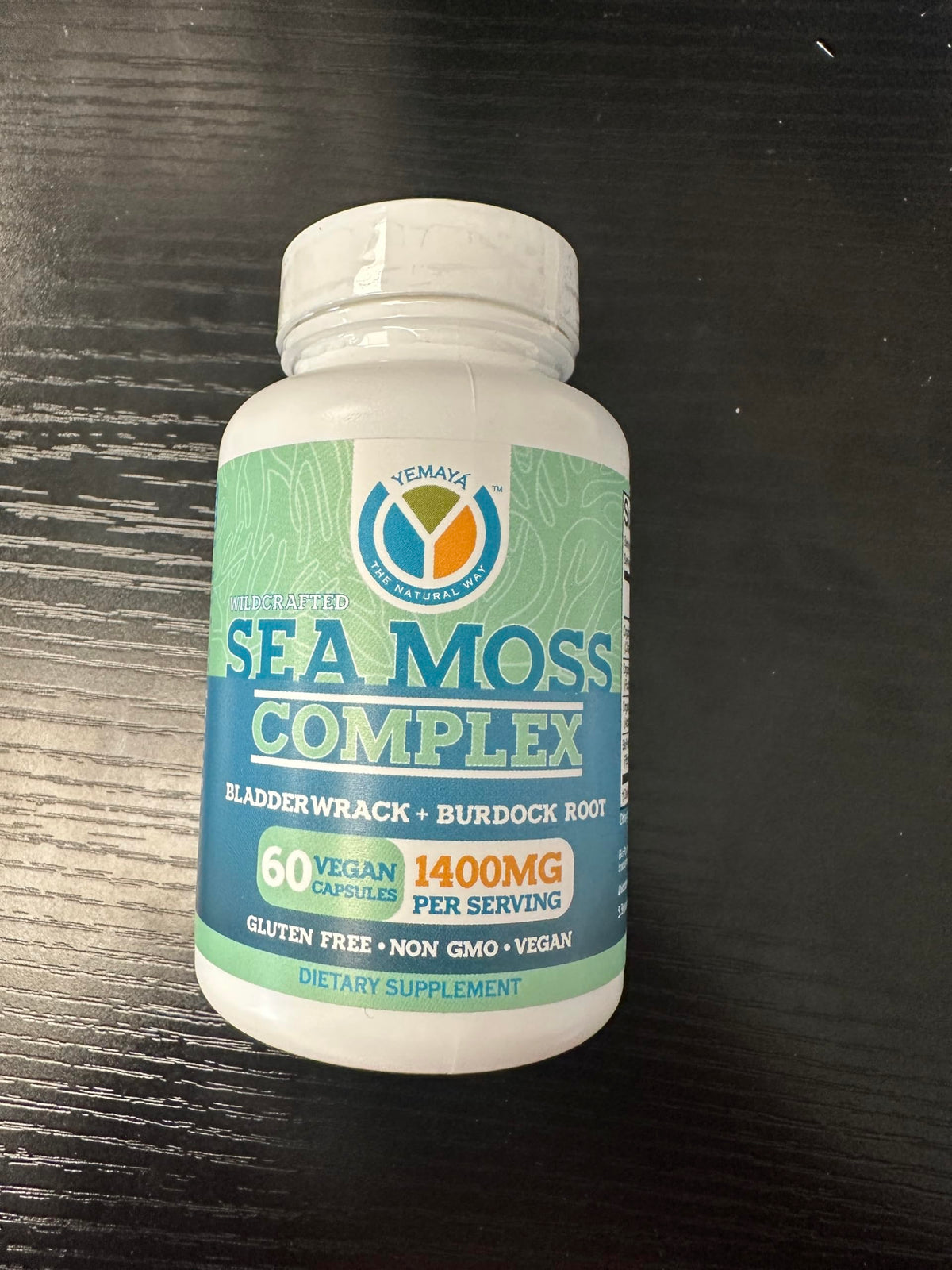Yemayá Organic Sea Moss Capsules with Bladderwrack & Burdock Root - 60 Capsules - image 2