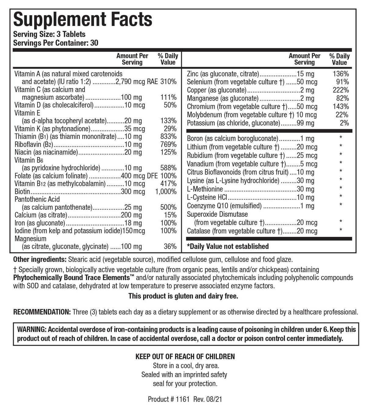 BIOTICS RESEARCH Bio-Multi Plus Multivitamin - 90 Tablets - image 2
