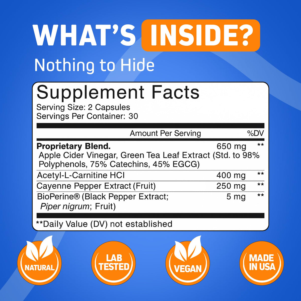 Herbtonics Thermogenic Burn Weight Management - 60 Capsules - image 5