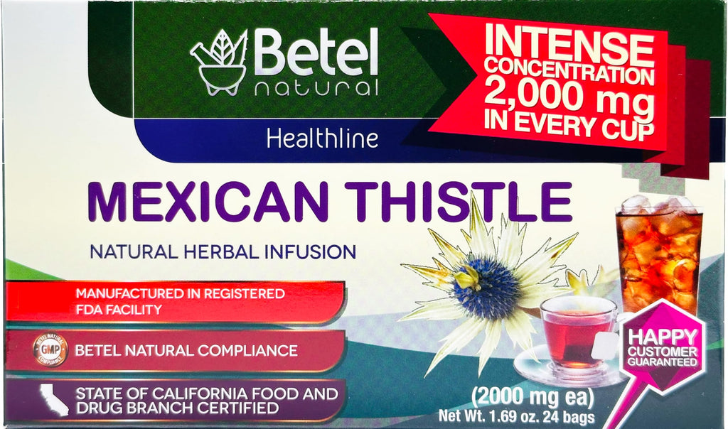 Betel Natural Hierba del Sapo Mexican Thistle Tea - 24 Tea Bags - image 3