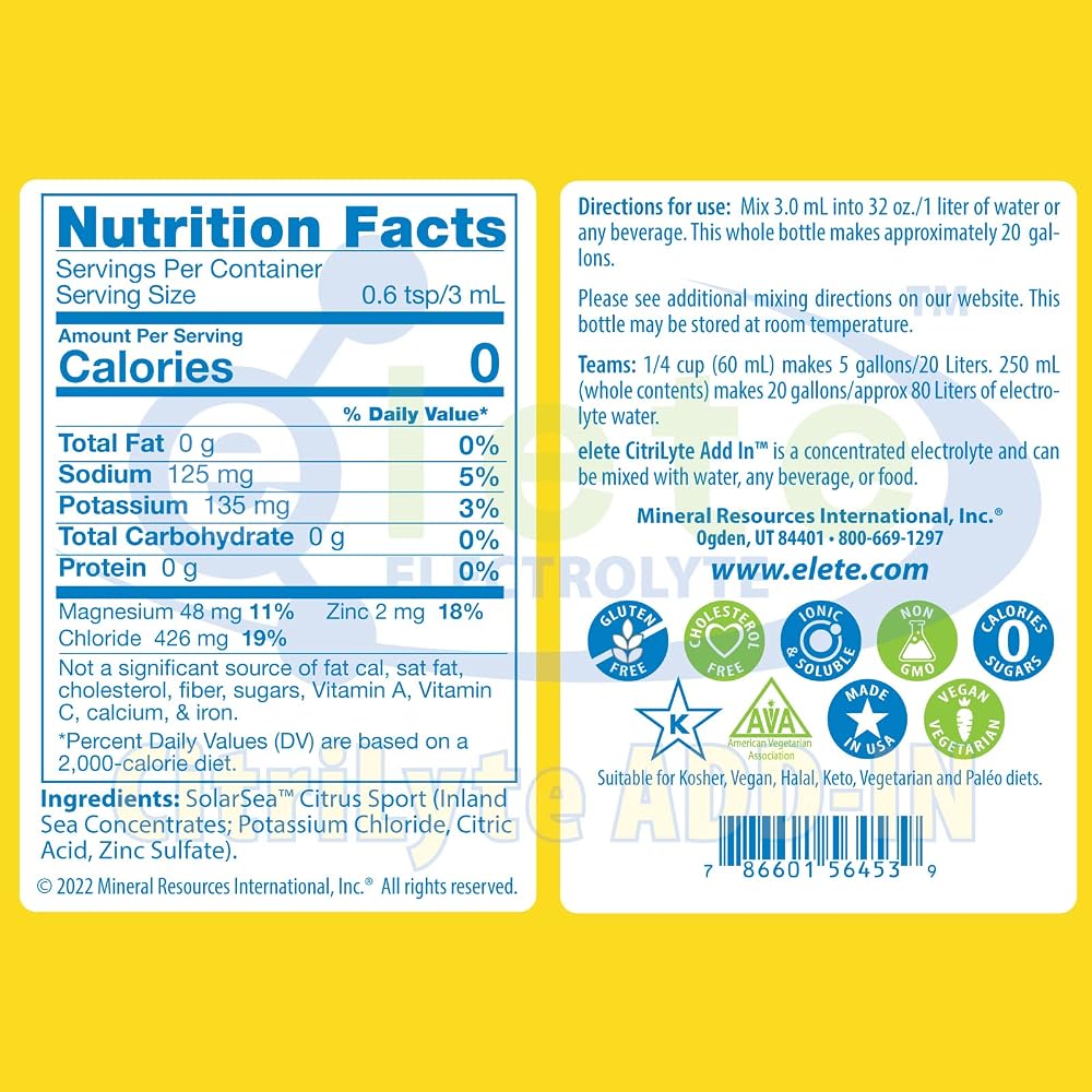 Elete Citrilyte Electrolyte Add-in Hydration Drops - 4 Fl Oz - image 7