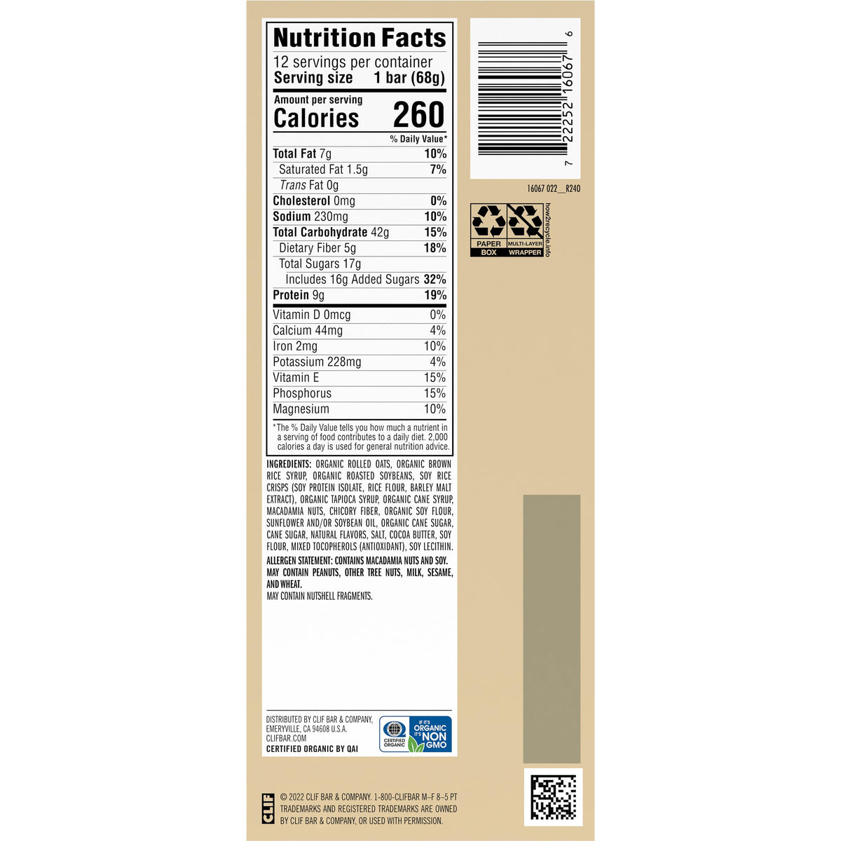CLIF Bar White Chocolate Macadamia Nut Energy Bars - 12 Pack - image 14