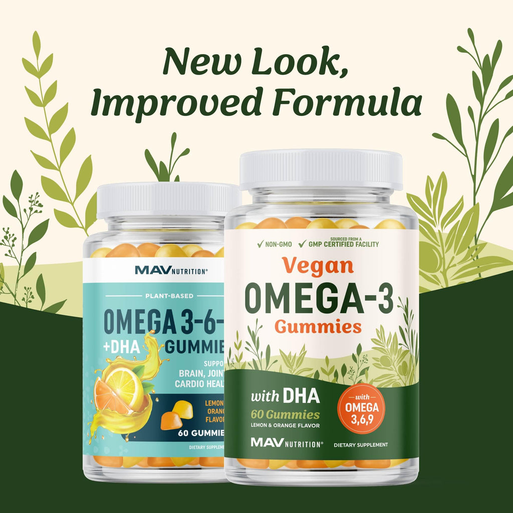 MAV Nutrition Omega 3-6-9 + DHA Plant-Based Gummies - 60 Gummies - image 3