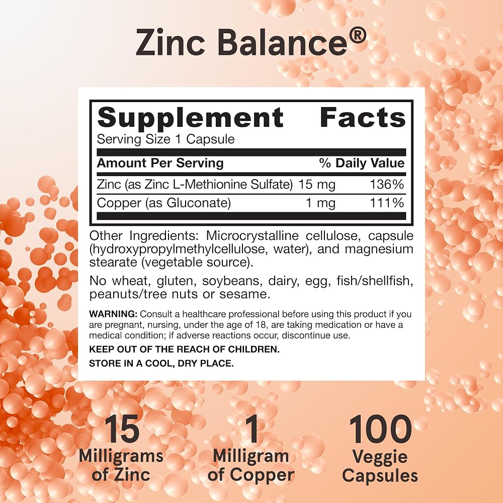 Jarrow Formulas Zinc Balance 15 mg Immune Support - 100 Servings - image 6