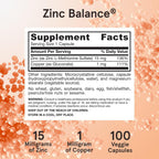Jarrow Formulas Zinc Balance 15 mg Immune Support - 100 Servings - image 6