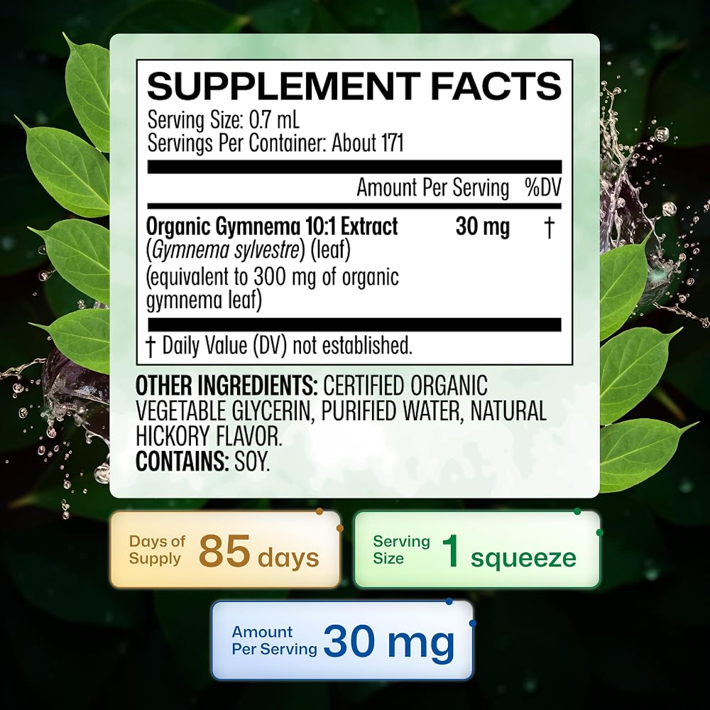 BIO KRAUTER Gymnema Sylvestre Liquid Extract for Sugar Cravings - 4 Fl Oz - image 5