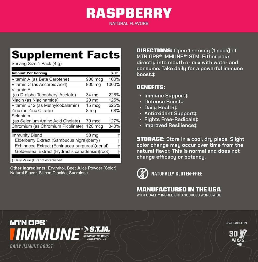 MTN OPS Immune STM Powder Drink Mix