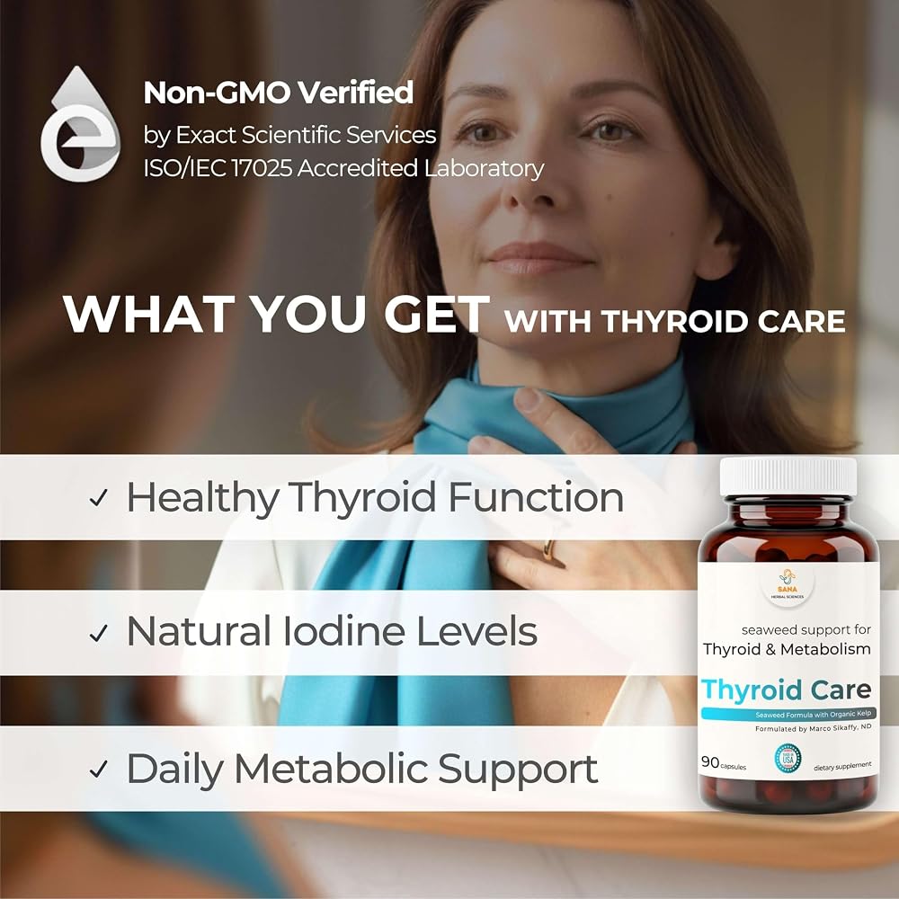 Sana Herbal Sciences Thyroid Care Organic Seaweed - 90 Capsules - image 2