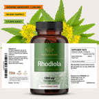 HERBAMAMA Rhodiola Rosea Supplement Stress Relief - 100 Capsules - image 9