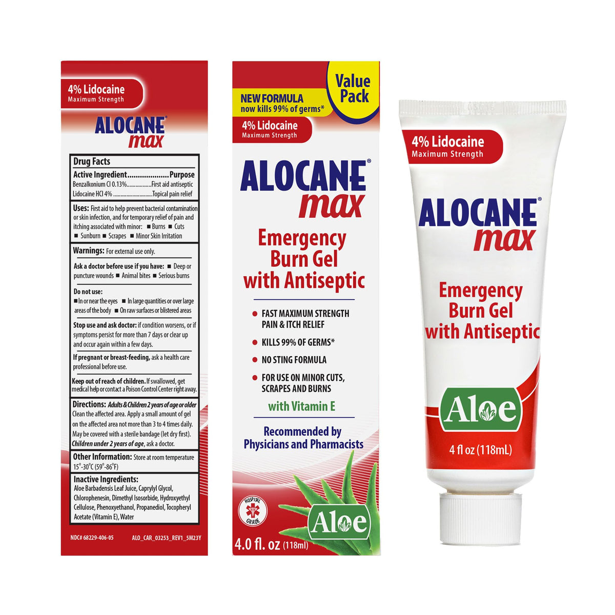 Alocane Max Burn Gel with 4% Lidocaine Antiseptic - 4 fl oz - image 5