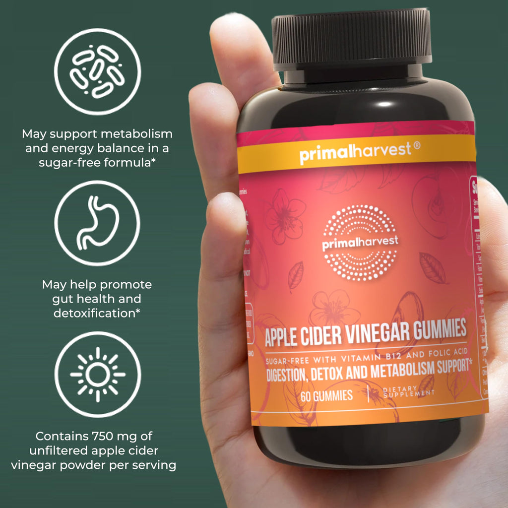 Primal Harvest ACV Gummies with Beetroot & B12 - 60 Gummies - image 6