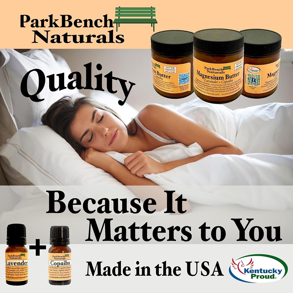 Generic Park Bench Naturals Magnesium Butter Topical Cream - 4 oz - image 7