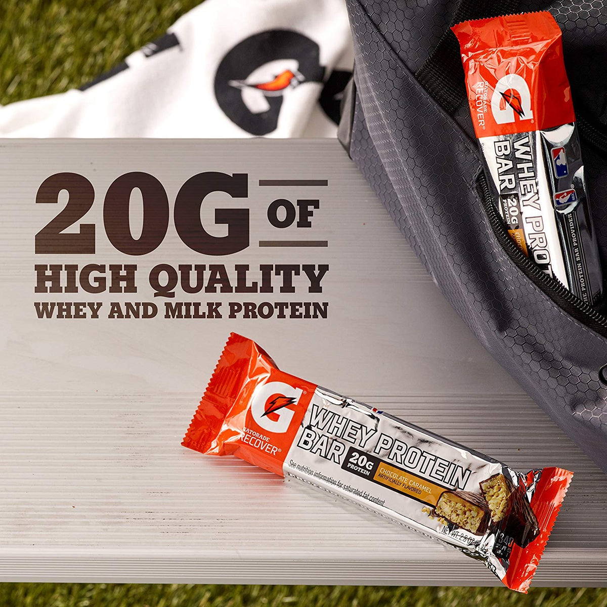 Gatorade Whey Protein Recover Bars Chocolate Caramel - 12 Count - image 3