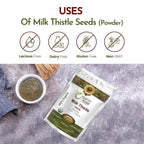 Organic Way Milk Thistle Seeds Powder (Silybum Marianum)