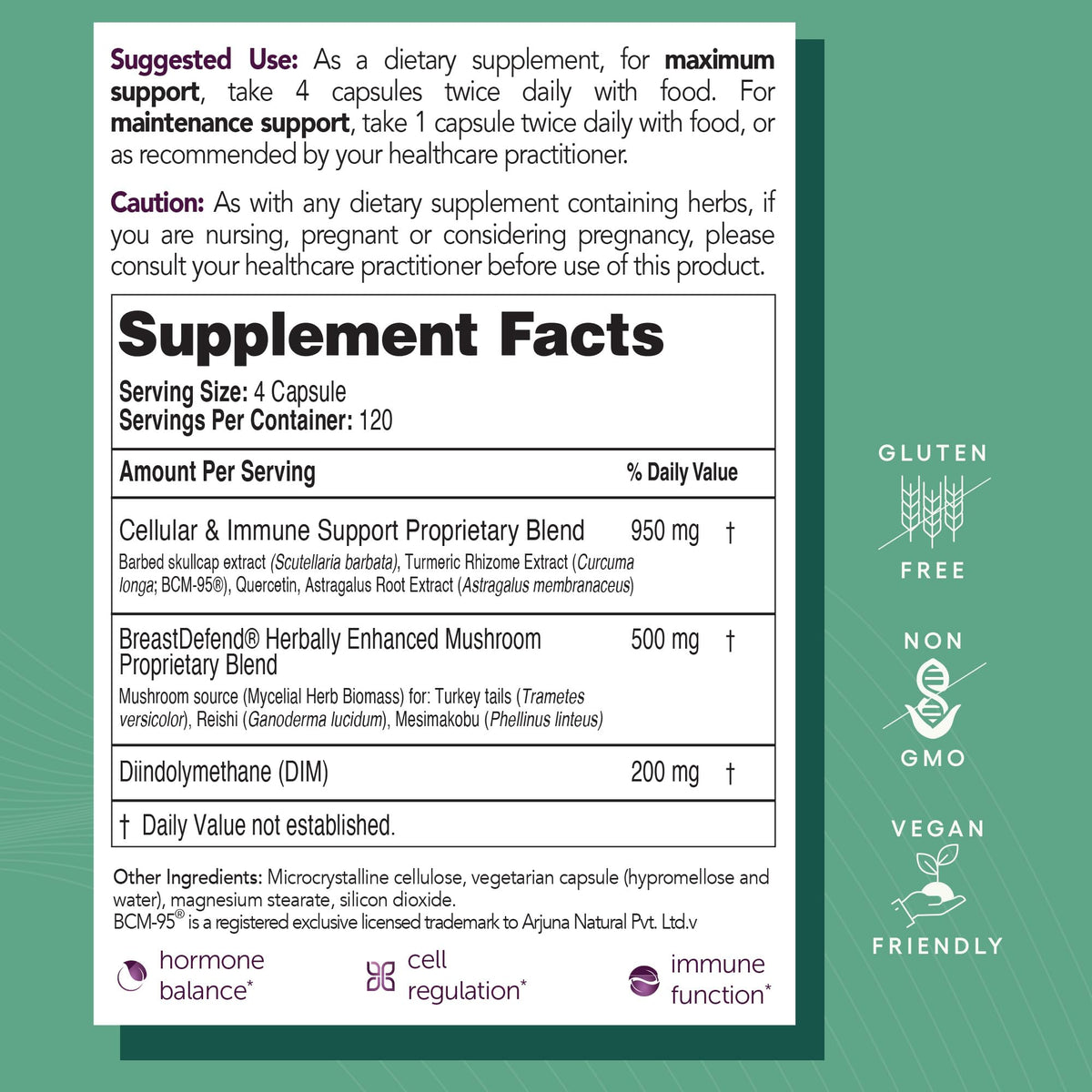 EcoNugenics BreastDefend DIM Supplement - 120 Capsules - image 4