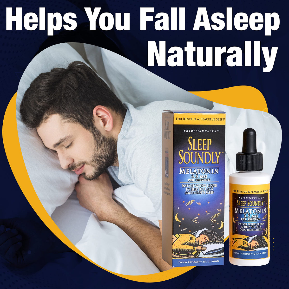 Sleep Soundly Melatonin 3.5 mg - 2 Fl Oz - image 3