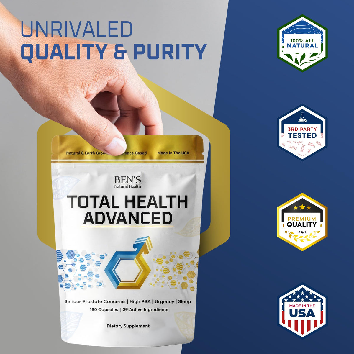 Ben's Natural Health Total Health Advanced - 150 Capsules - image 6