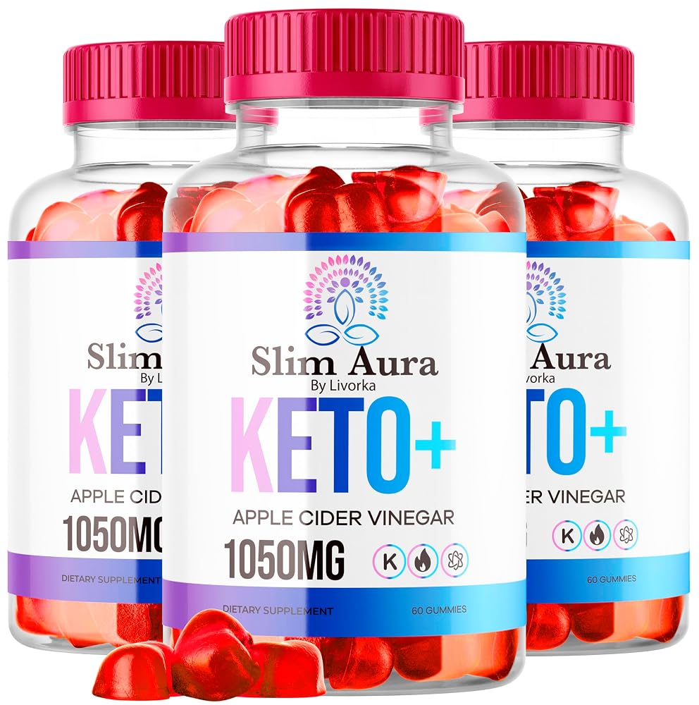 LIVORKA Slim Aura Keto ACV Gummies Apple Cider Vinegar - 180 Gummies