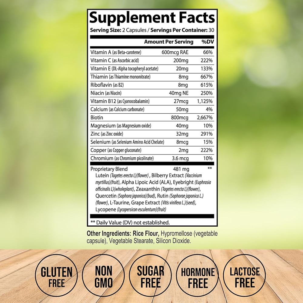 Vitalize Life Vision Plus Eye Supplement with Lutein – 60 Capsules - image 3