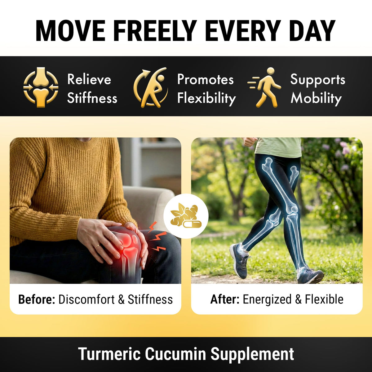 NuVitality Turmeric Curcumin with Black Pepper - 120 Capsules - image 2