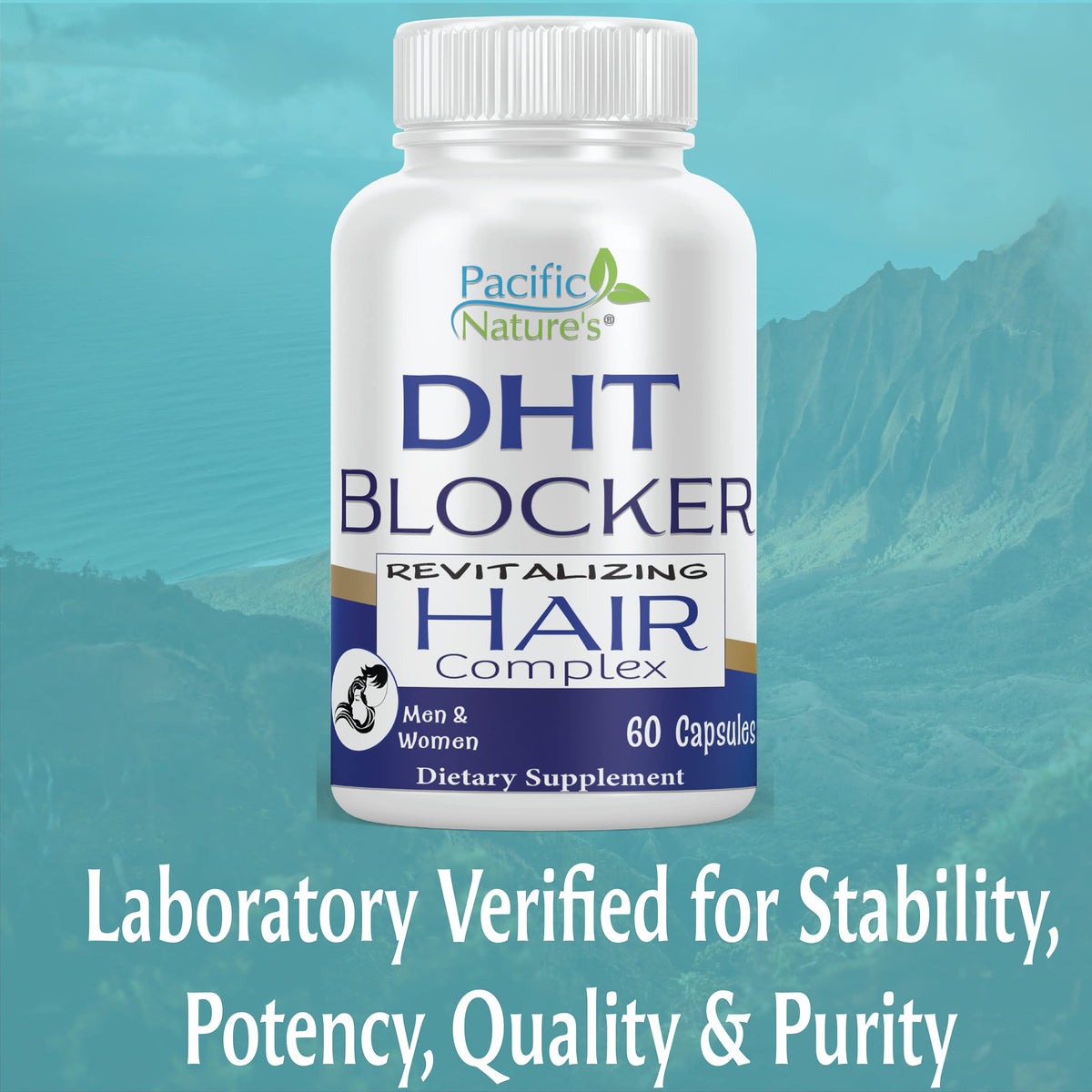 Pacific Nature's DHT Blocker Hair Growth Supplement - 60 Capsules - image 3