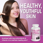Bronson Hair, Skin & Nails with Biotin Extra Strength - 100 Capsules - image 4