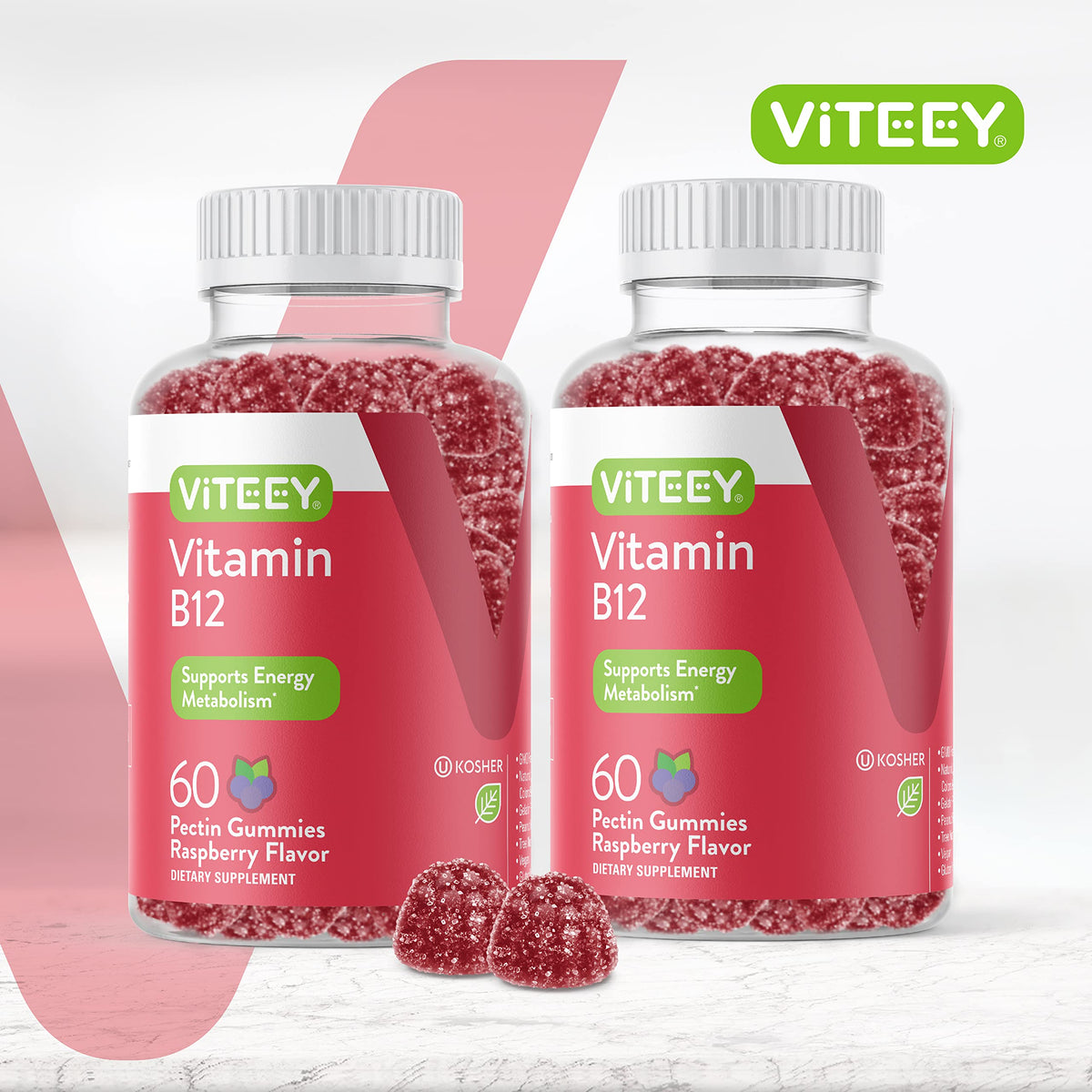 Viteey Vitamin B12 Gummies for Adults & Teens 1000mcg - Good