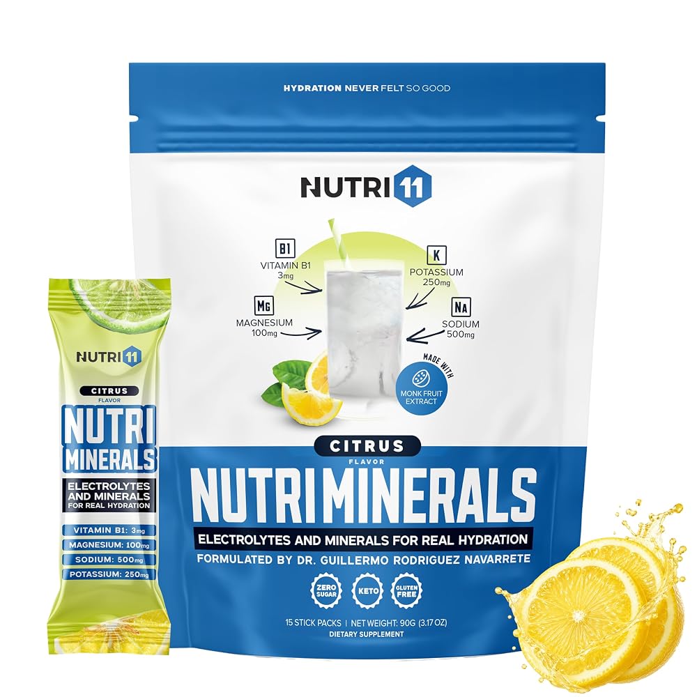 Nutri11 NUTRIMINERALS Hydration Electrolyte Powder
