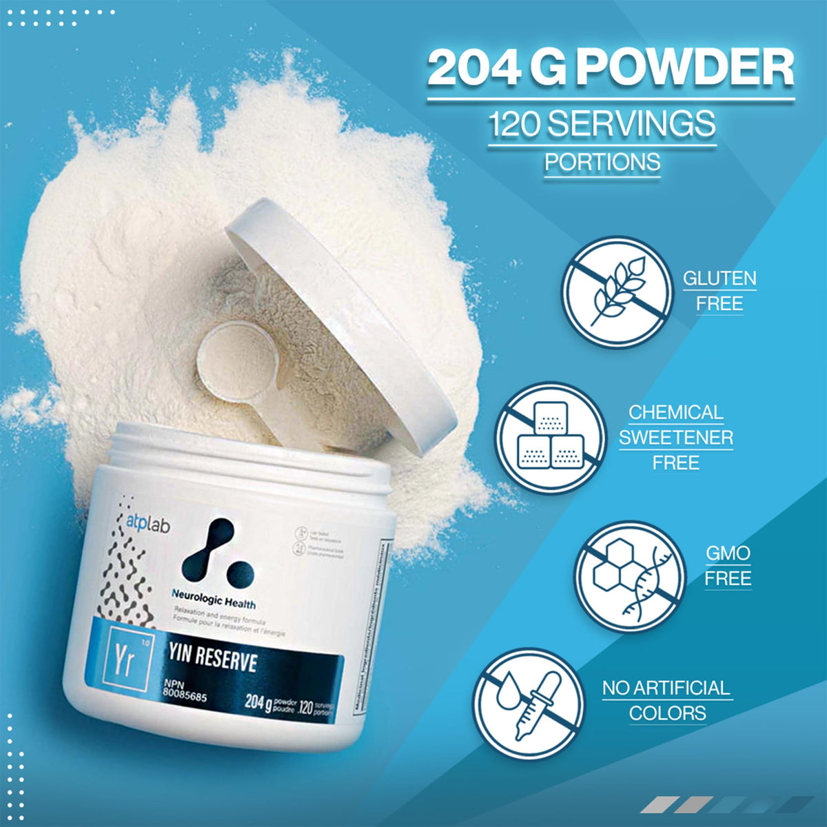 ATP LAB Yin Reserve Relaxation and Energy Powder - 120 Servings - image 4