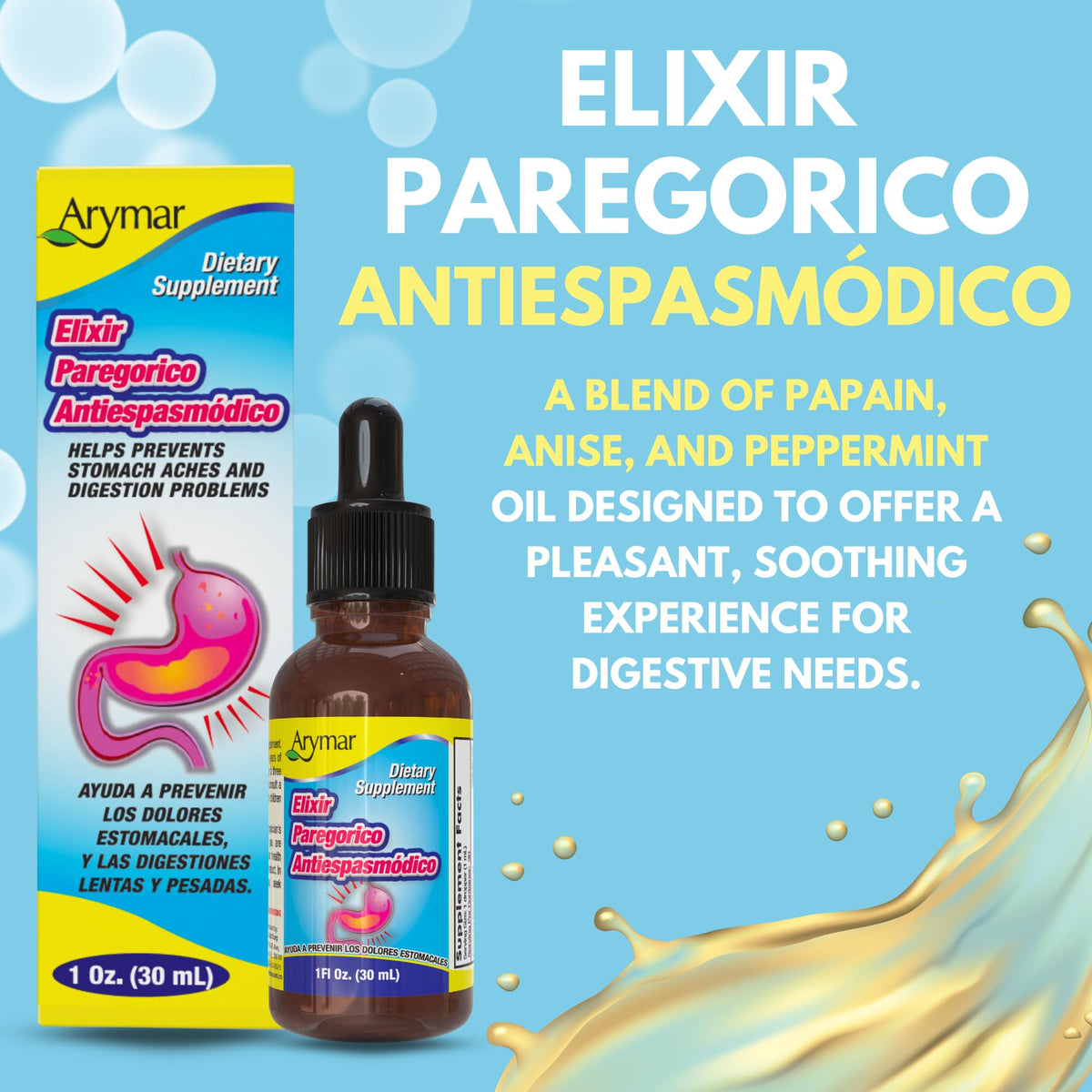 Arymar Elixir Paregorico Antiespasmodico Digestive Comfort - 1 Fl Oz - image 7