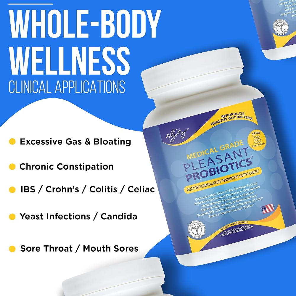 Dr. Liz Cruz Pleasant Probiotics for Digestive Health - 60 Capsules - image 3