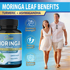Organic Cadane Moringa Extract Capsules Energy Support - 90 Capsules - image 4