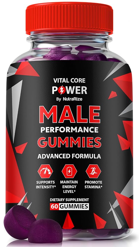NutraRize Vital Core Power Male Gummies for Energy - 60 Gummies