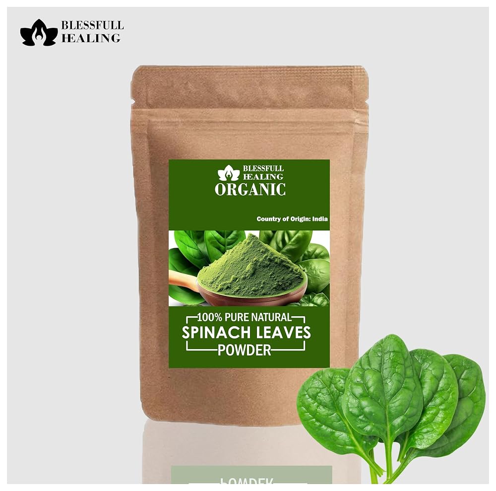 Blessfull Healing Organic Spinach Leaves Powder - 100 Grams - image 3
