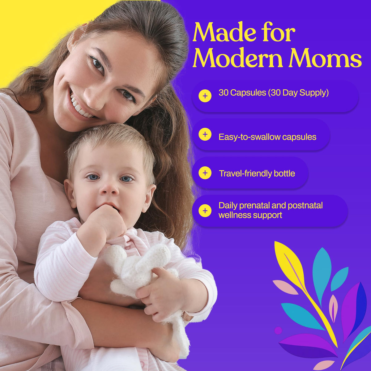 Mama's Select Methylated B12 + Methylfolate Prenatal Folate - 30 Capsules - image 5