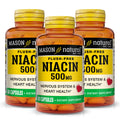 MASON NATURAL Niacin 500 mg Flush-Free - 180 Capsules