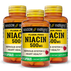 MASON NATURAL Niacin 500 mg Flush-Free - 180 Capsules