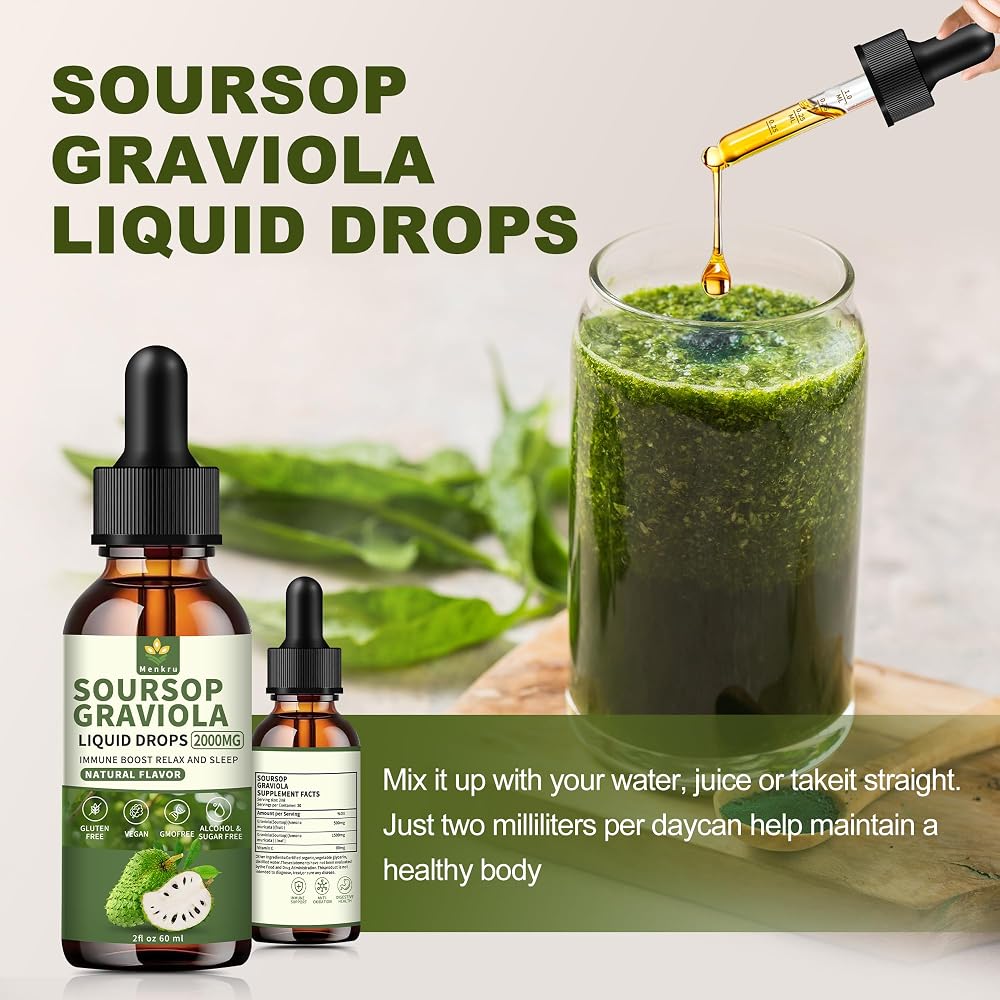Menkru Soursop Graviola Liquid Drops