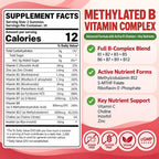Nextdia Methylated Vitamin B Complex Gummies with Vitamin C - 60 Gummies - image 2