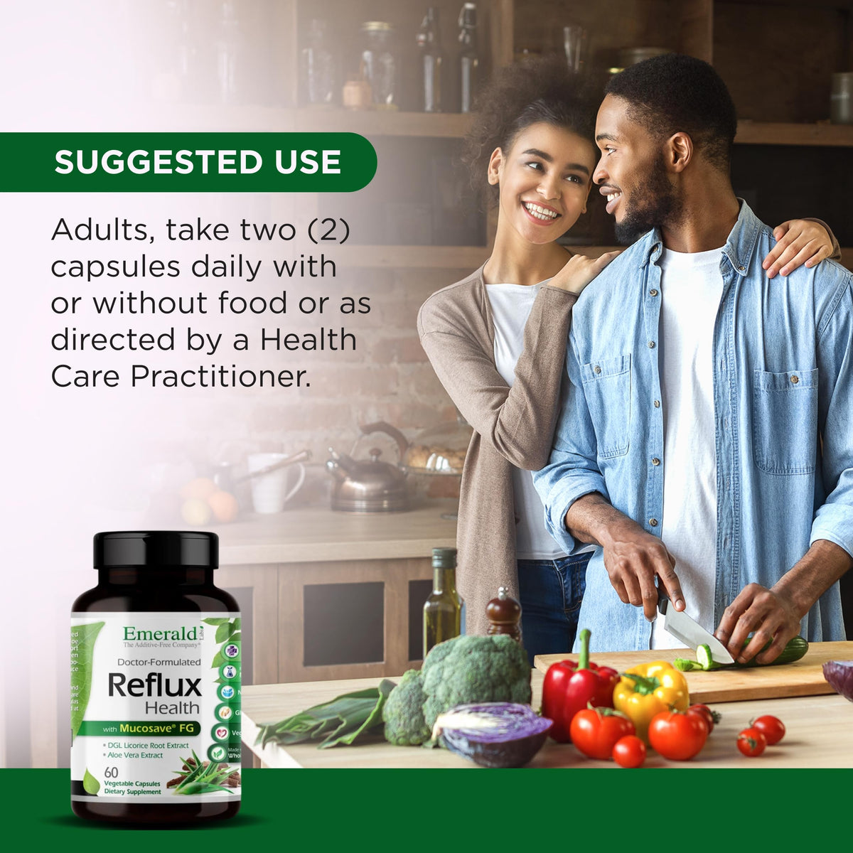 EMERALD LABS Reflux Health Digestive Support - 60 Capsules - image 5