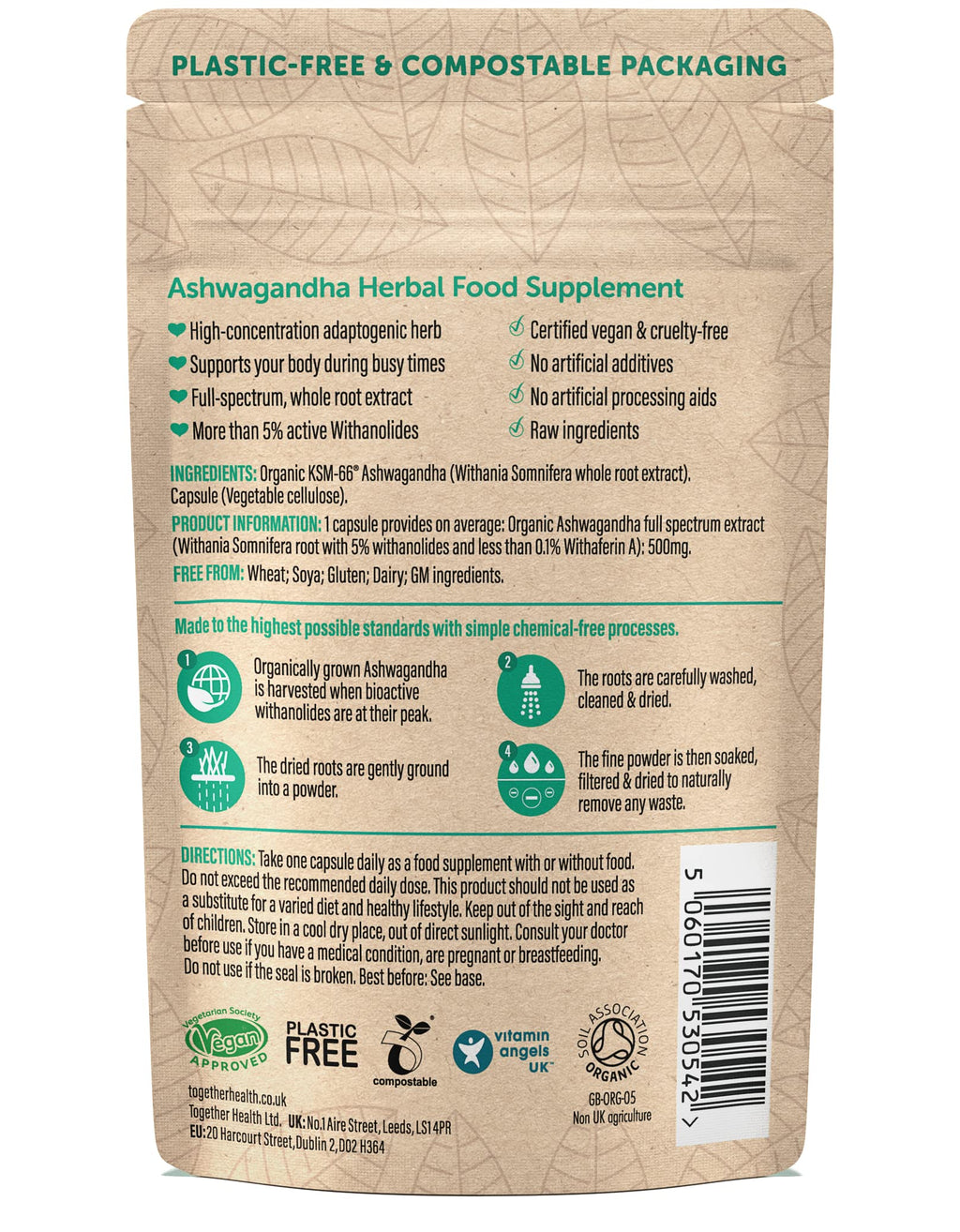 Together Organic Whole Herb Ashwagandha Capsule - 30 Capsules - image 2