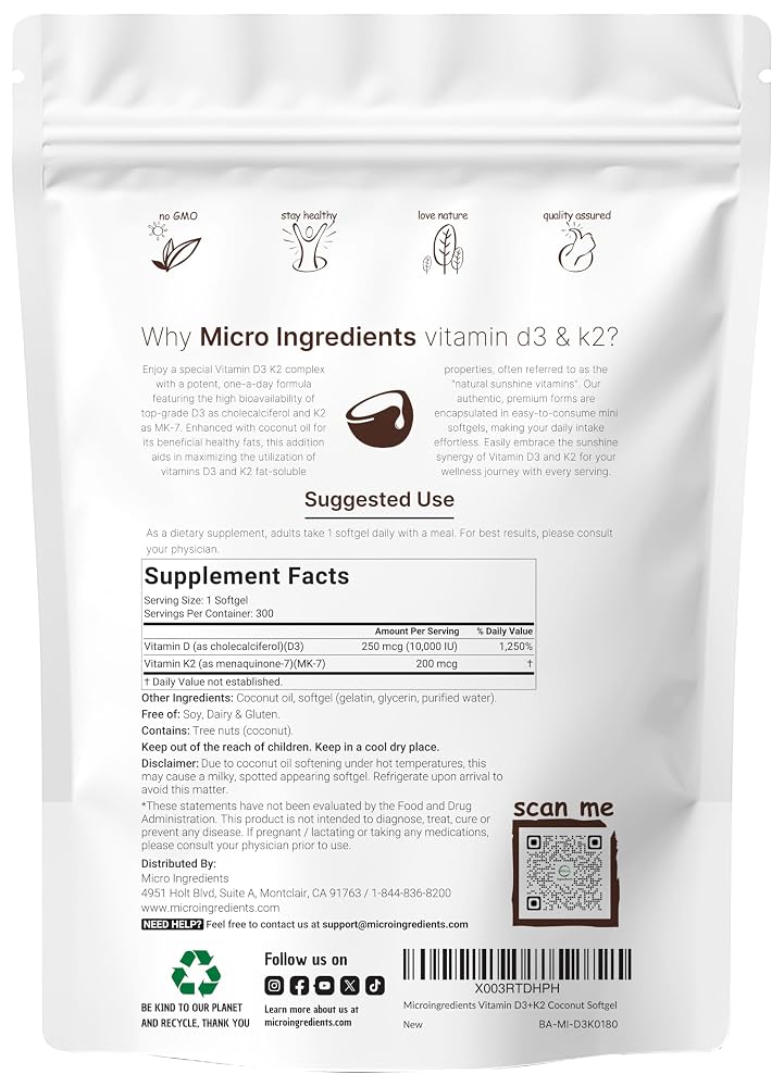 Micro Ingredients BA MI Vitamin D3 K2 10000IU Parent