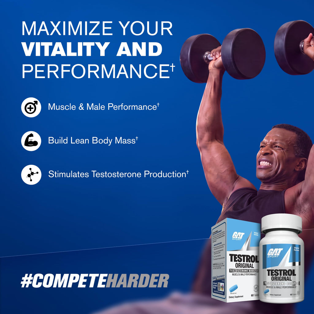 GAT SPORT TESTROL Original Testosterone Support - 60 Tablets - image 2